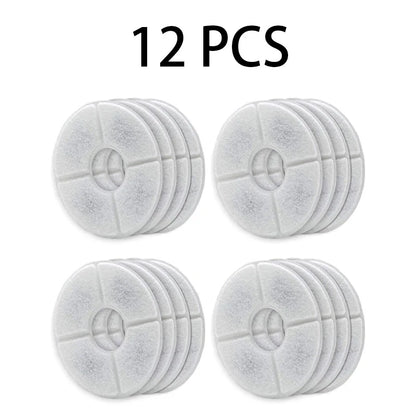 Replacement Activated Carbon Filter For Cat Water Drinking Fountain Replaced Filters Flower For Pet Dog Round Fountain Dispenser
