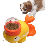Little yellow duck pet leaking device pet interactive toys educational training device pet feeding device puppy leaking toys - shimendi