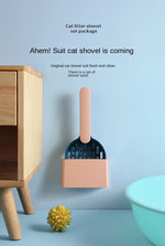 Advanced Cat Litter Shovel Set, Kitten Poop Cleaning Pet Shovel Cleaning Toilet Set, Convenient Cleaning Poop - Durable and Lightweight Pet Cleaning Tool Set - shimendi