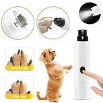 Electric Dog Nail Clippers for Dog Nail Grinders Rechargeable USB Charging LED Light Pet Quiet Cat Paws Nail Grooming Supplies - shimendi