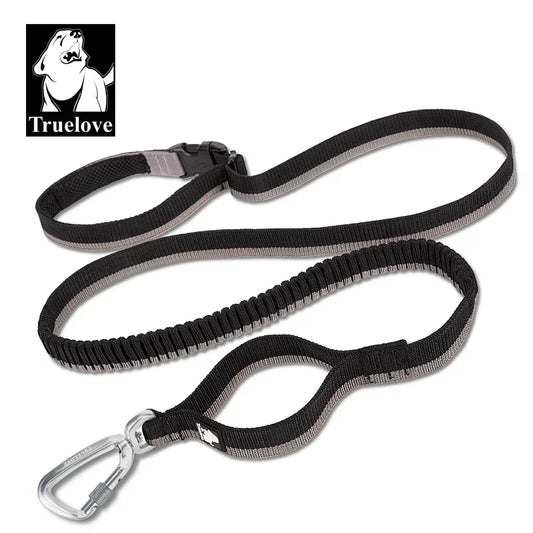 Truelove Pet Running Bungee Leash Hands Free Dog Leash Medium Large Dogs Professiona Carabiner Reflective Stitches NEW TLL2271