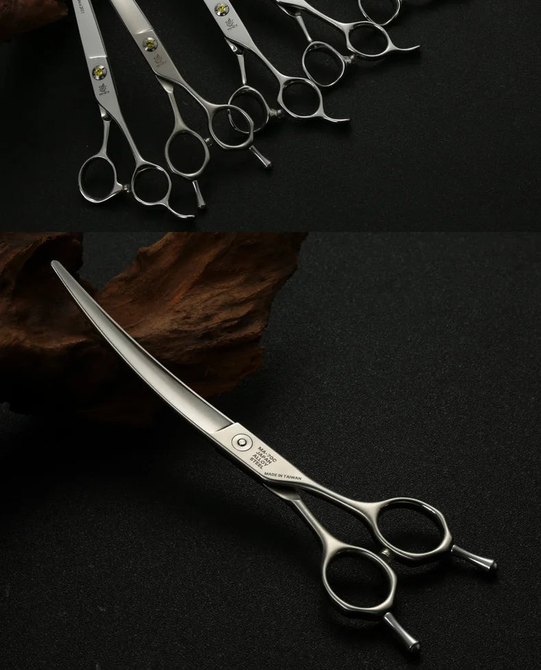 Fenice High-grade JP440C Alloy Steel 7.0/7.5 inch Pet Grooming Scissors Dog Hair Cutting Shears Tool for Pet Groomer Beautician