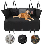Waterproof Back Seat Extender Dog Car Seat Cover for Back Seat Bed with Mesh Window Storage Pocket Supports 220lbs Dog Hammock - shimendi