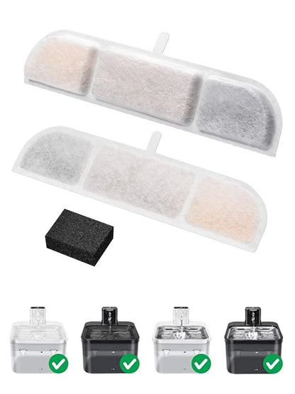 6/8/12/14/16PCS Activated Carbon Replacement Filters For Pet Automatic Drinking Fountain Battery Operated Cat Water Fountain