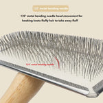 Dog Comb Brush for Dog Long Hair Cat Brush Car Animal Hair Solid Wood Pet Hair Remover Massage Cat Brush Pet Grooming GSZ05 - shimendi