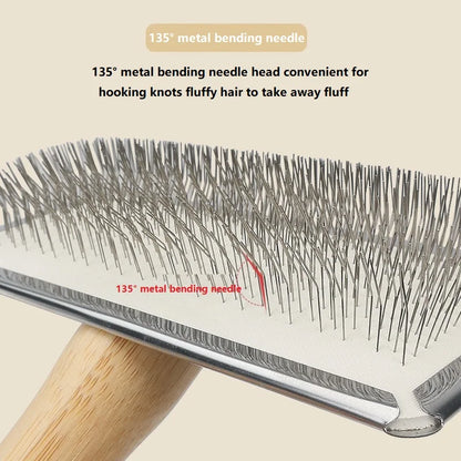 Dog Comb Brush for Dog Long Hair Cat Brush Car Animal Hair Solid Wood Pet Hair Remover Massage Cat Brush Pet Grooming GSZ05