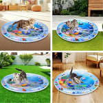 Pet Sensory Water Mat Thickened Inflatable Sea Ocean Water Mat For Cat Pet Supplies Cleaning Cooling Mat Cat Pets Accessories - shimendi