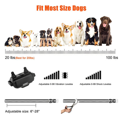 800m Dog Training Collar LCD Screen Waterproof Pet Electronic Collar Remote Control Trainer For Most Dogs