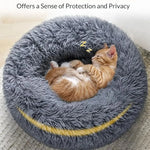 40-90cm 6 Sizes Round Pet Bed for Large Dog Bed Super Soft Cat Bed Plush Dog House for Medium Dog House Winter Warm Sleeping - shimendi
