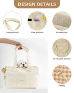 Portable Mesh Pet Carrier Shoulder Bag for Cats Small Dogs, Lightweight Soft-Sided Outdoor Travel Bag - shimendi