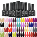 LNWPYH 2Pc Gel Nail Polish Kit Professional Glitter Nail Gel Polish Semi Permanent Soak Off UV Nail Art Gel Varnish Nail Art Set - shimendi
