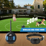 Wireless Dog Fence, Electric Dog Collar Fence,Pet Containment System, Adjustable Warning Strength, Rechargeable, Harmless and Su shimendi Sécurité et Confort pour Chien chat| Shimendi