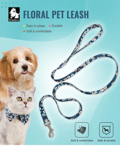 Truelove Floral Pet Leash Premium Quality Trendy Durable and Stylish Designs for Small Medium Top Dropshipping Choice TLL3113