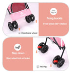 Pet Stroller Lightweight Folding Small and Medium-sized Outdoor Puppy Stroller Cat Dog Travel Breathable dogs accessories - shimendi