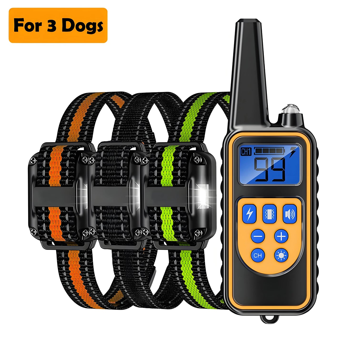 800m Dog Training Collar LCD Screen Waterproof Pet Electronic Collar Remote Control Trainer For Most Dogs