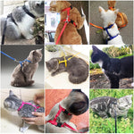 Adjustable Pet Cat Collar For Cats Cozy Nylon Rabbit Kitten Kedi Harness Leash Set Dog Cat Accessories Products For Pets shimendi Sécurité et Confort pour Chien chat| Shimendi