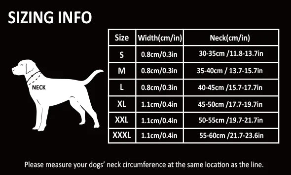 Truelove Pet P-Chain Nylon Dog Collar Stainless Steel Chain Pull-resistant Reflective Decorative Explosion-proof Walking TLC5373