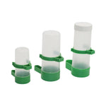 Pet Bird Automatic Drink Water Feeding Parrot Bird Drinker Feeder Watering Plastic with Clip for Aviary Budgie Cockatiel 1 Set