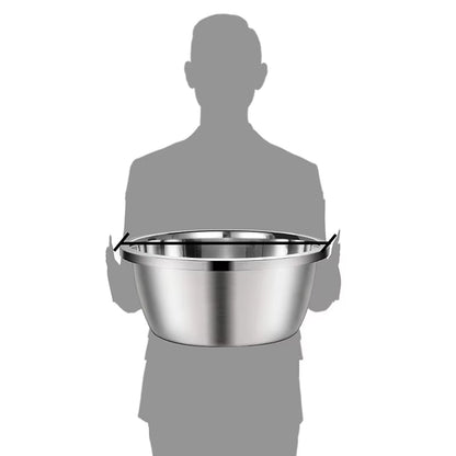 Stainless Steel Bowls for Dogs Eco-Friendly Smooth Edge Stable Bottom Pet Food Water Bowl for Small Medium Large Dogs