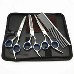 Safe Stainless Steel Pet Scissors for Dog Grooming Comfortable Rounded Tips Curved Dog Scissors Kit Tools Gift Comb