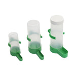 Pet Bird Automatic Drink Water Feeding Parrot Bird Drinker Feeder Watering Plastic with Clip for Aviary Budgie Cockatiel 1 Set